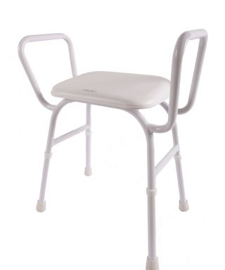 Shower stool with arms no back